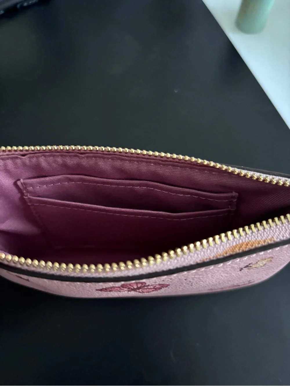 Coach Pink Butterfly Wristlet
